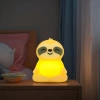 LED Silikon Nachtlicht Faultier | Tragbare Kinderlampe 9 Lichtfarben | JL-243