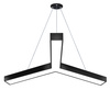Deckenpendelleuchte LED 40W | Y-Form | Aluminium | Blendfreies CCD | Φ120x10x6 | LPL-001