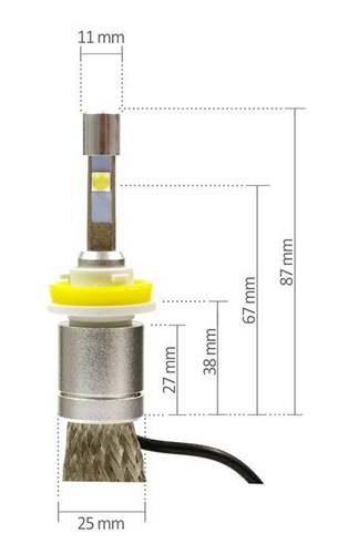 HB3 9005 CREE ™ TrueWhite-Technologie 9600 lm R3 LED-Kit