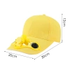 Solar Kappe mit Ventilator | Kappe mit integriertem Ventilator | Kühlkappe | SFH-8934-GELB