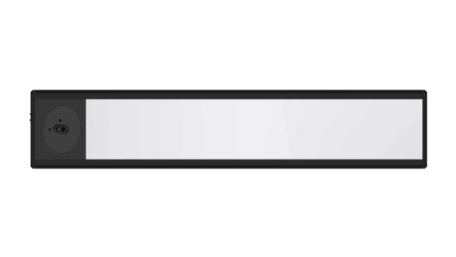 LED-Möbelleuchte mit Bewegungsmelder | kabelloses Nachtlicht mit Sensor, 20 cm | schwarz | HSL-S20CM-BLACK