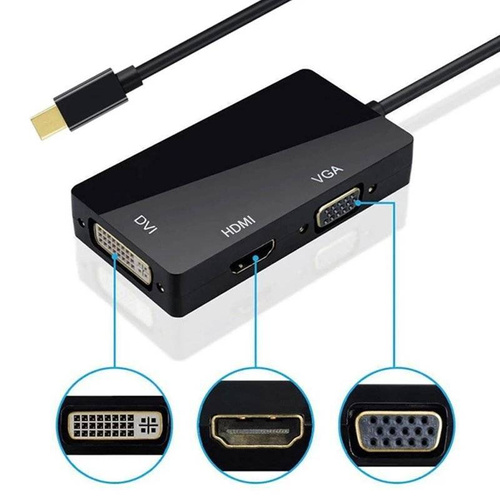 Mini DisplayPort (Thunderbolt) zu HDMI | DVI | VGA | HVD-20CM Adapter