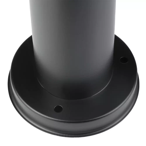 Gartenleuchte, Standmodell, runder Pfosten für E27-Leuchtmittel | 45 cm, 230 V, Edelstahl | schwarz matt | LLR-45CM