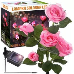 LED-Gartenleuchte Solarblume | 74 cm, 600 mAh | rosa | FLD-35-PINK