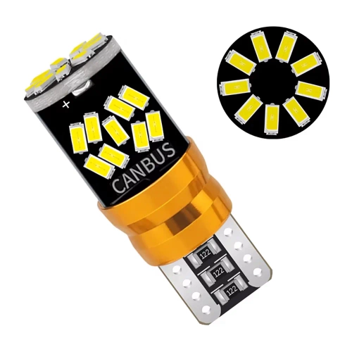 Standlichtbirne W5W | LED-Innenbeleuchtung | Einführbare Glühbirne mit Can-Bus | T10-27SMD