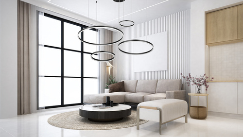 Vielfältige moderne Pendelleuchte | LED | Schwarz | RLK-C04-157W-B