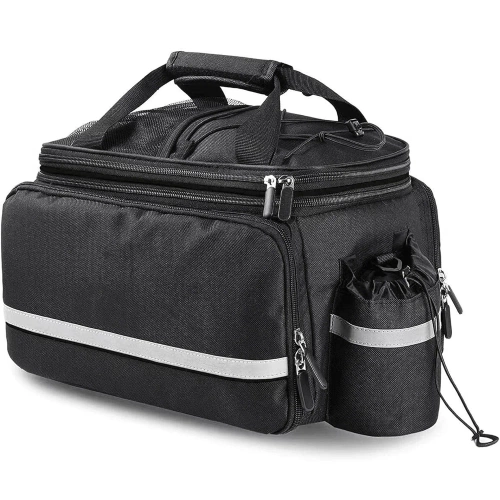 Wasserdichte Fahrradtasche für den Kofferraum 27L | Fahrradtasche mit Regenhülle und Reflektoren | Robuste 3-in-1 Fahrradtasche | ZTB-670