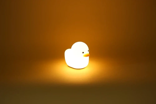 Nachtlampe für Kinder in Entenform | Silikonlampe mit zwei Beleuchtungsmodi | XYD-120-WEISS