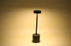 LED-Tischleuchte mit integriertem Akku | 34 cm | drei Lichtfarben | stimmungsvolle Nachttischleuchte für Hotel, Restaurant | schwarz | HJA28-BLACK-2