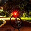 Kompakte LED Fahrradbeleuchtung vorne + hinten | LED-Fahrradlicht-Set, 3 Modi | BK-L319