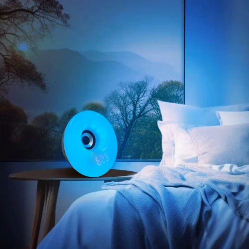 Wecker mit LED-Lampe | Nachtlicht mit Sonnenaufgangssimulation | Radiowecker | MCAC-01