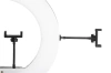 LED-Ringlicht | stufenlose Farb- und Helligkeitseinstellung, Stativ 195 cm, 3 Smartphone-Halterungen, Transporttasche | YQ-480B