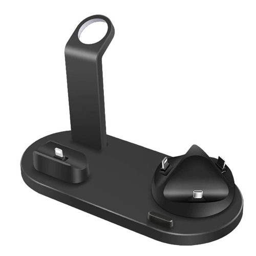 Ladestation für Apple iPhone, AirPods, Watch | kabelloses Ladegerät 15 W | 3 Anschlüsse – USB-C / Lightning / Micro USB | WD-03