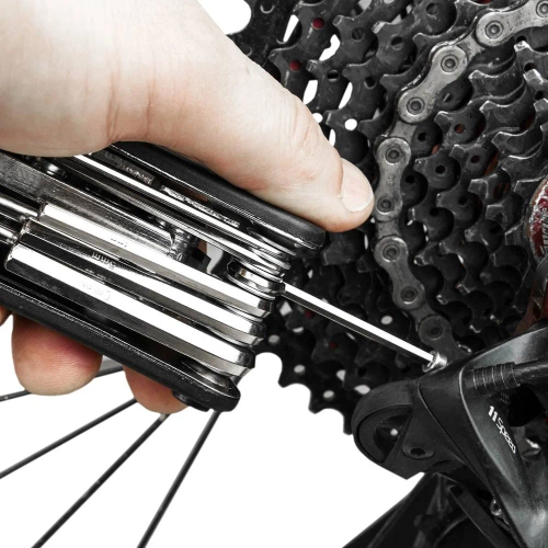 Fahrrad-Multitool - Inbusschlüssel, Aufsätze, Steckschlüssel | Werkzeuge 16-in-1 | Schlüsselset | MFT-16in1