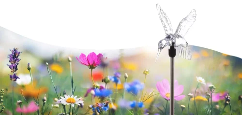 LED-Gartenleuchte Solar Kolibri | 66 cm, 600 mAh | FLD-41