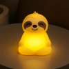LED Silikon Nachtlicht Faultier | Tragbare Kinderlampe 9 Lichtfarben | JL-243