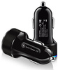 Schnellladegerät fürs Auto 2x USB mit LED-Display | Quick Charge 3.0 | Spannungsmesser | CA-003