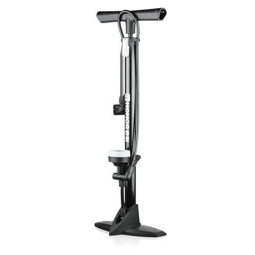 Standpumpe für Fahrräder mit Manometer und Adaptern für Presta, Schrader und Dunlop | Universal-Standpumpe | ZY-6138B