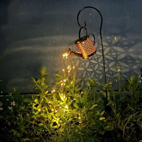 Solar-Gartenlampe LED Gießkanne | 95 cm, 600 mAh | FLD-17-W