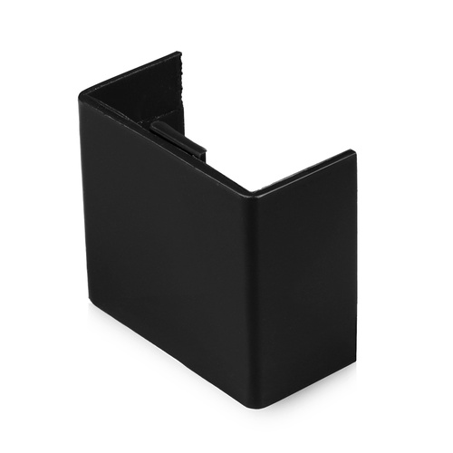 Gerader Verbinder für Abdeckleiste 40x20mm | schwarz | CDT-02