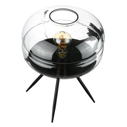 Stilvolle Nachttischlampe mit Glaslampenschirm | Moderne Glas-Tischlampe | BH-233-TS