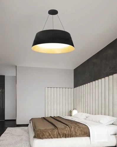 Moderne LED-Hängelampe | Kronleuchter mit 1 Lichtpunkt | CDL-461-SCHWARZ