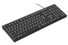 Flache kabelgebundene Tastatur mit Ziffernblock, flache Tasten, für das Büro, leise | T15