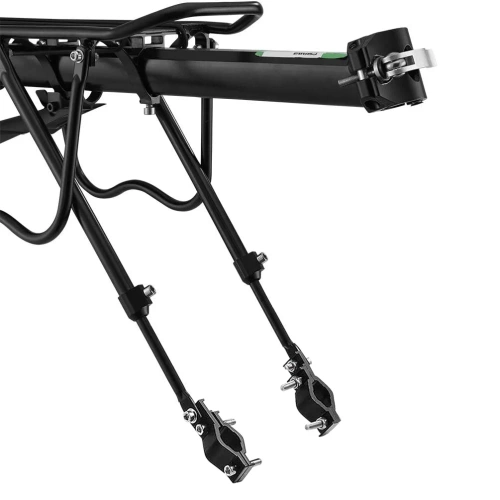 Universell verstellbarer Aluminium-Fahrradgepäckträger für 24-29 Zoll Sattelstützen, bis 50 kg | Robuster Hinterradgepäckträger | 671-09-C