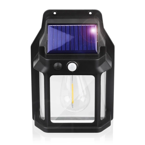 Solar-Wandleuchte LED | Lampe mit Dämmerungs- und Bewegungssensor | Solar-Außenbeleuchtung | TG-TY13501