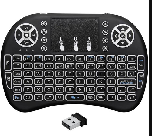 Kabellose Tastatur mit Hintergrundbeleuchtung und Touchpad | i8