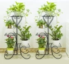 Blumenständer aus Metall | Blumenregal | Schwarz | MF-S05-BLACK