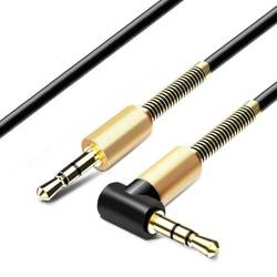 Winkel-Klinkenkabel | vergoldete Stecker | HQ | AW-1-1M-Black