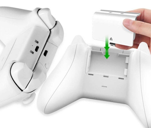 Ladegerät für Xbox One S/X Controller | Dockingstation mit zwei Akkus | HB-P04