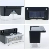 Set 4x Solar Gartenleuchte zur Montage an Treppen, Zäunen, Geländern | BS-113
