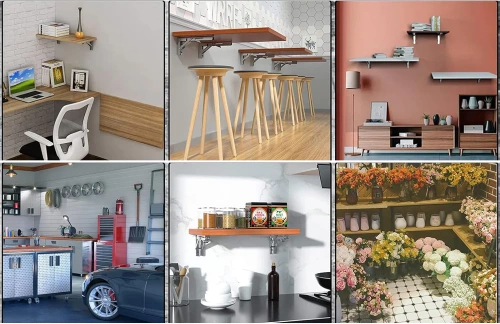 Klappbare Regalträger | 30 cm | schwarz | FB-A30CM-BLACK