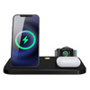 Dockingstation für Apple iPhone AirPods Watch | 15W kabelloses Ladegerät für Telefon und Kopfhörer | Reiseversion | WD-04