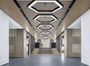 Deckenpendelleuchte LED 80W | Sechseck | Aluminium | Blendfreie CCD | Φ120x6 | LPL-002