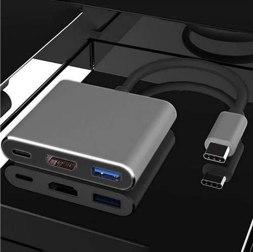 USB-C Typ-C 3.1 Adapter zu HDMI / USB-C / USB | 4K | für Macbook Air | HDTC-20CM