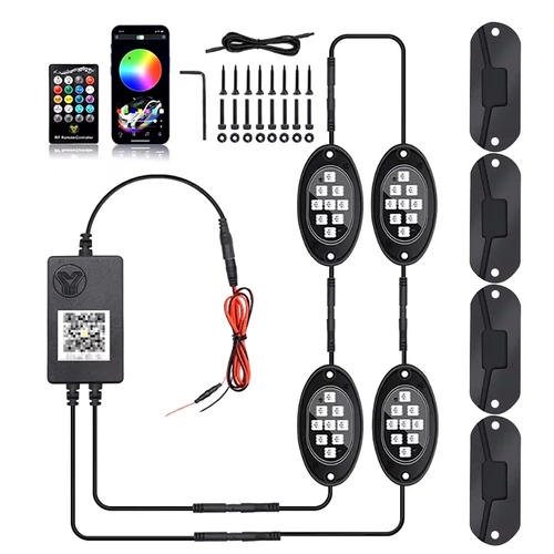LED-Unterbodenbeleuchtung | RGB | 4 Stück