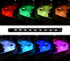 LED-Auto-Innenraumbeleuchtung unter USB | Bluetooth-Verbindung mit Smartphone-App | 4x LED-Streifen 9x 5050 SMD 15 cm | IR-Fernbedienung | Musikmodus