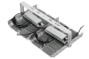 Professionelle 500W LED-Halogenlampe | Starkes Licht für Sporthallen, Fabriken, Zuhause | Aluminiumlampe | Strahler mit verstellbarem Griff | TMN-500W-SILVER