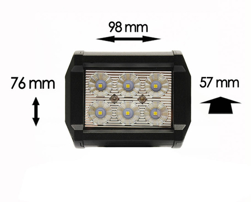LED-Arbeitsleuchte | 18 W CREE Light Bar, rechteckig, Flood | WL5918R