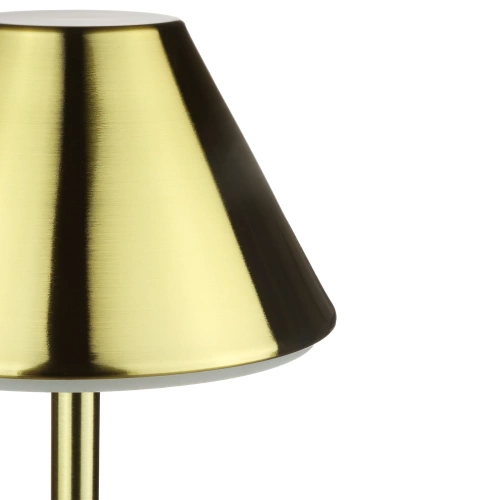 Kabellose Nachtlampe mit eingebautem 2000 mAh Akku | Moderne Tischleuchte mit einstellbarer Leistung und Lichtfarbe | YG-D020-Gold