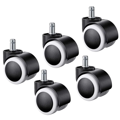 Bürostuhlrollen | Set 5 Stück | für Möbel und Drehstuhl | WXL-D50MM-5PCS